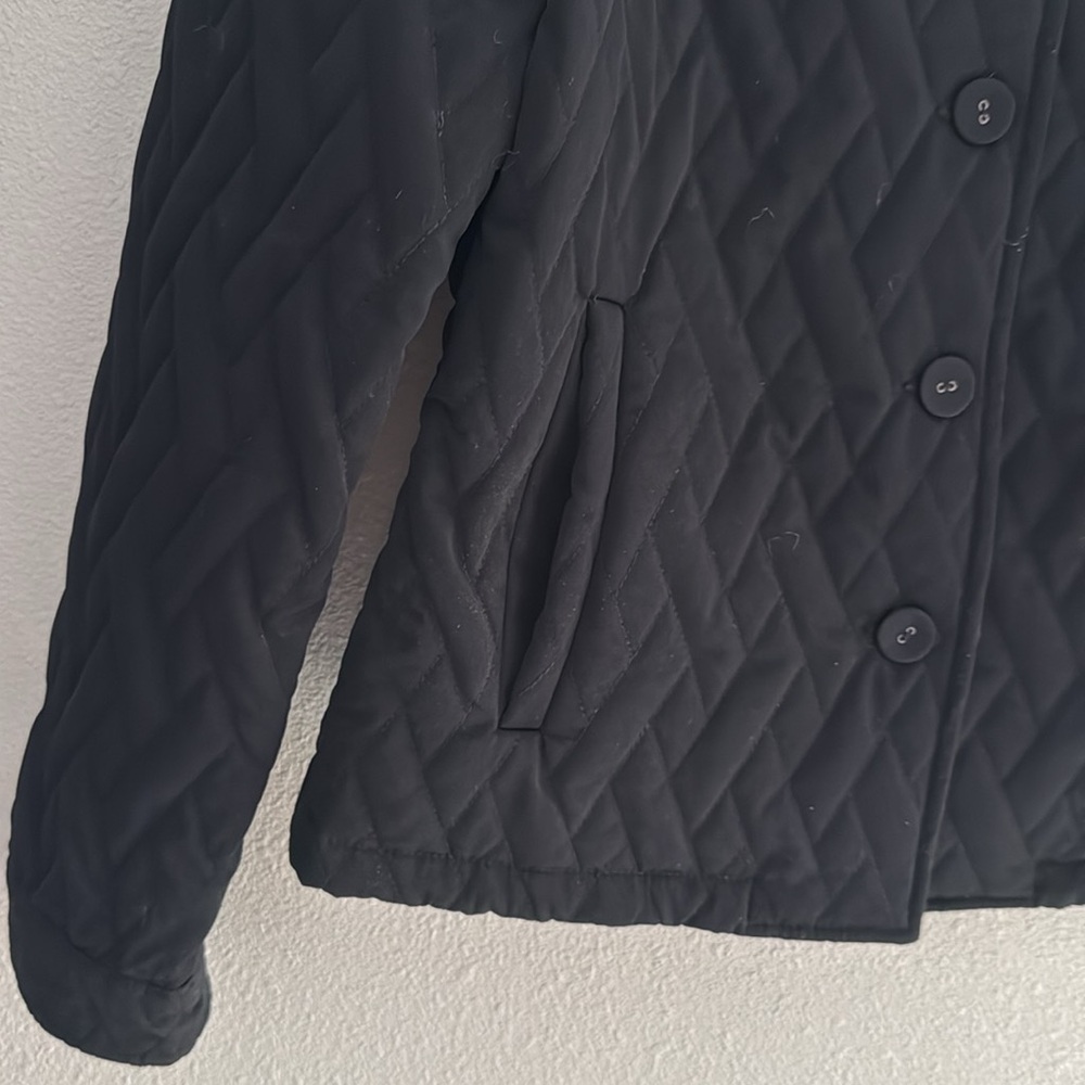 Calvin Klein Black Polyester Quilted Jacket - size XS - Picture 4 of 7